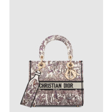 디올 미디움 레이디 디라이트 백 화이트 멀티컬러 4 쎄종 하이버 M0565