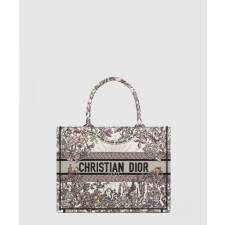 디올 미디움 북 토트백 에크루 멀티컬러 4 쎄종 어텀 쏠레이 M1296