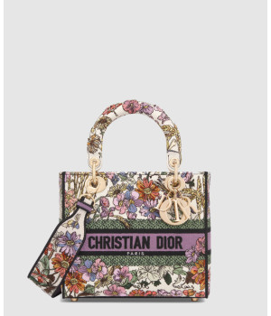 디올 미디움 레이디 디라이트 백 화이트 멀티컬러 4 쎄종 에떼 M0565