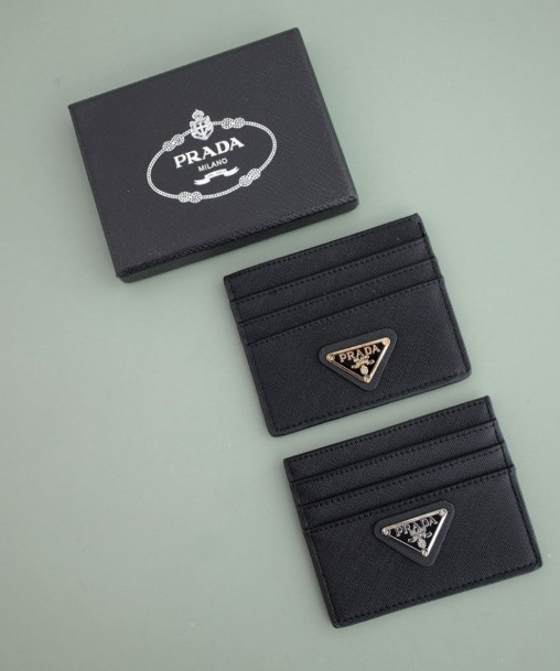 (국내배송) 프라다 삼각 로고 사피아노 카드지갑