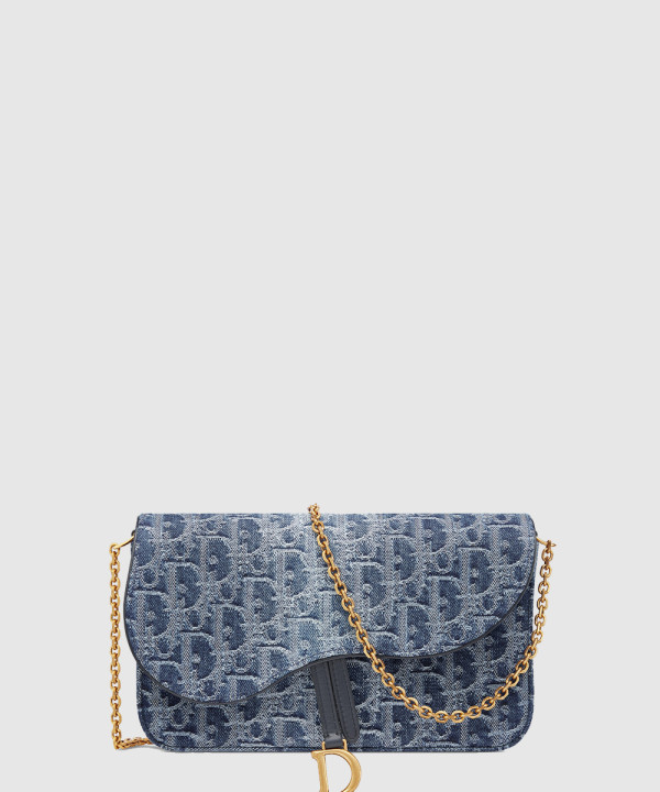 디올 새들 체인 파우치 S5907