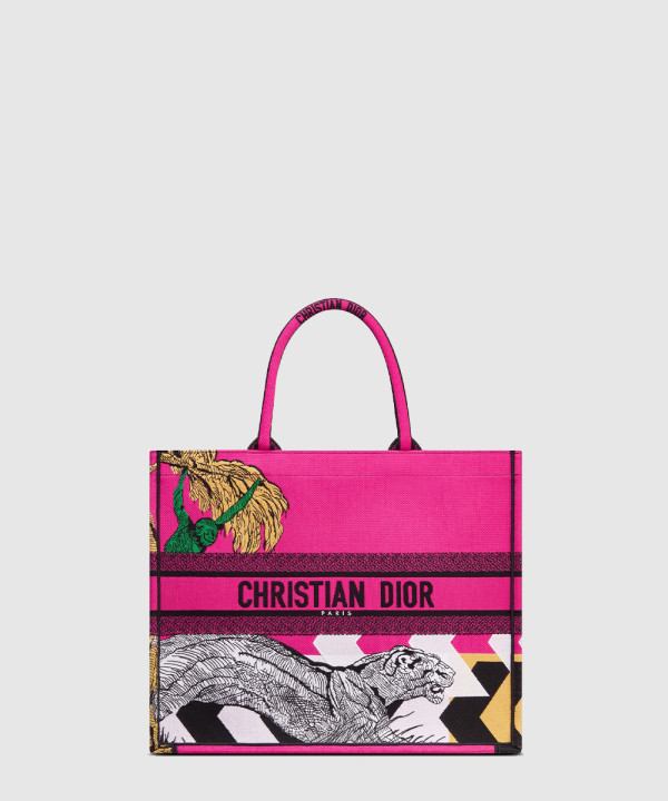 디올 미디움 북 토트백 M1296