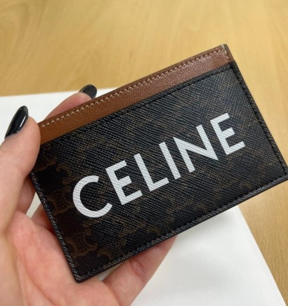 (국내배송) 셀린느 수입 트리오페 로고 카드 지갑