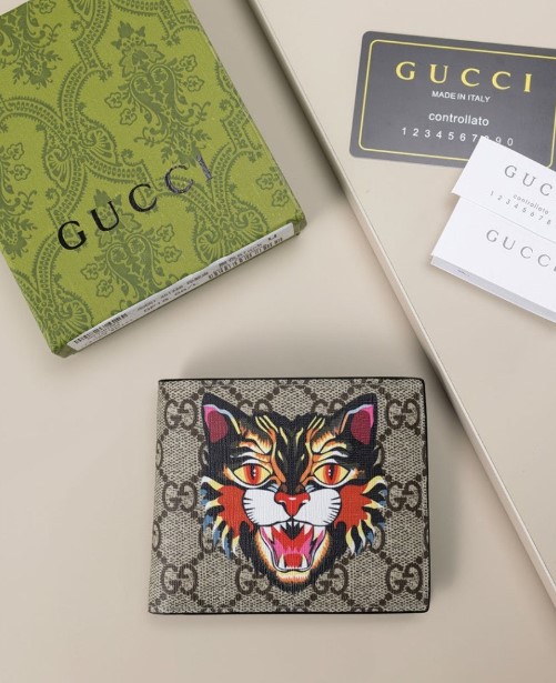 (국내배송) 구찌 GG 수프림 앵그리 타이거 반지갑