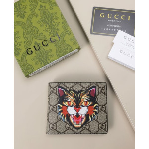 (국내배송) 구찌 GG 수프림 앵그리 타이거 반지갑