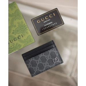 (국내배송) 구찌 카드 케이스 GG 디테일 블랙 슈프림