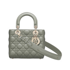 디올 레이디 디올 ABC 스몰 백 (오팔린 그레이/까나쥬/램스킨)