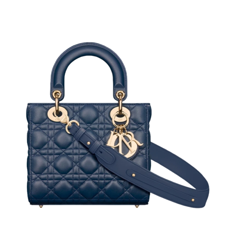 디올 레이디 디올 ABC 스몰 백 (딥 오션 블루/까나쥬/램스킨)