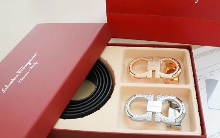 (국내배송) 페레가모 간치니 투버클 벨트