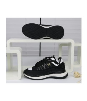 (국내배송) 샤넬 믹스드파이버 한정판 스니커즈 블랙 금장CC