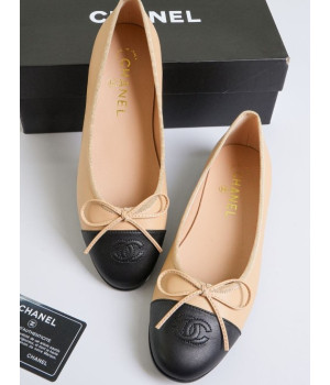 (국내배송) 샤넬 투톤 발레리나 플랫 슈즈