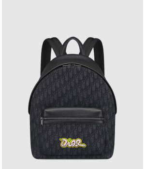 디올 라이더 2.0 디올 앤 KAWS 지퍼 백팩 1ESBA