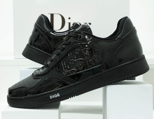 (국내배송) 디올 오블리크 로우탑 스니커즈 블랙 페이던트