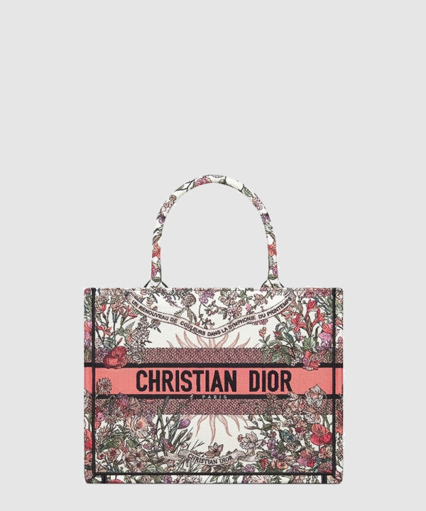 디올 북 토트백 미디움 멀티컬러 M1296