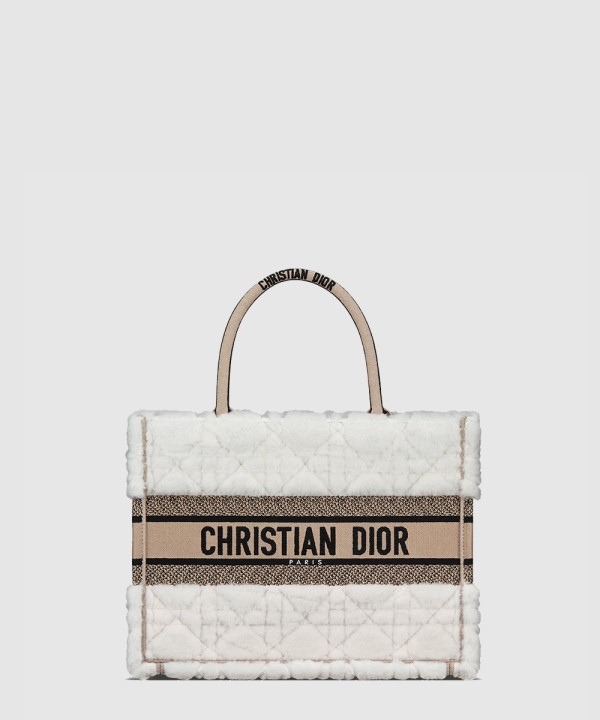 디올 북 토트백 미디움 시어링 M1296