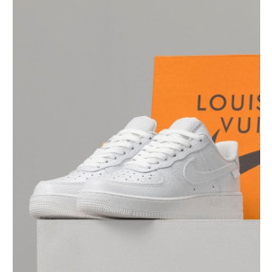 (국내배송) 루이비통 나이키 에어포스 1 로 바이 버질 아블로 화이트