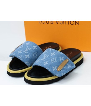 (국내배송) 루이비통 풀 필로우 플랫 컴포트 뮬 슬리퍼