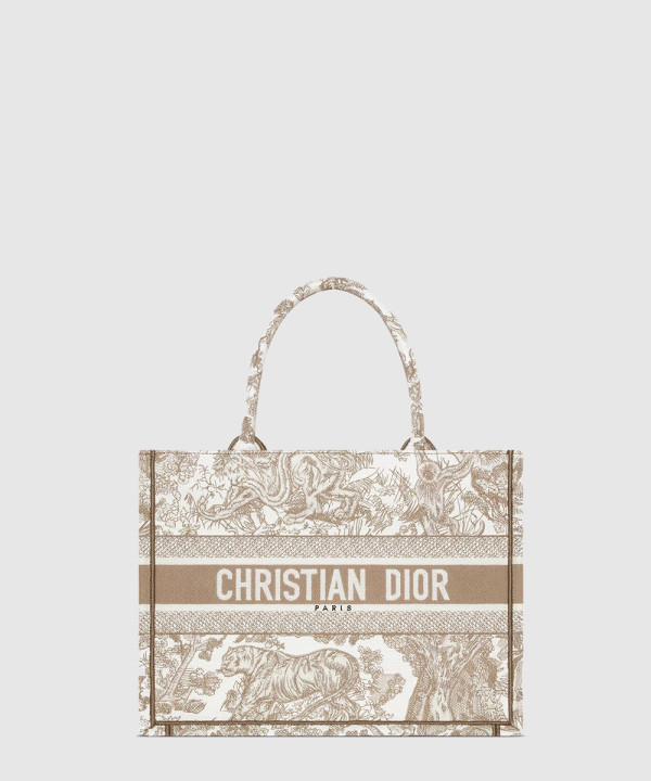 디올 북 토트백 미디움 트왈 드 주이 M1296