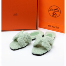 (국내배송) 에르메스 오란 양털 시어링 샌들 슬리퍼