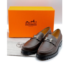 (국내배송) 에르메스 그레고리 로퍼 다크브라운