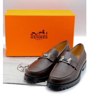 (국내배송) 에르메스 그레고리 로퍼 다크브라운