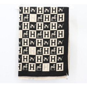 (국내배송) 에르메스 H로고 양면 머플러