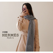 (국내배송) 에르메스 남여공용 사각패턴 캐시미어 머플러