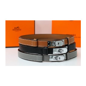 (국내배송) 에르메스 켈리(Kelly) 18 실버 버클 벨트