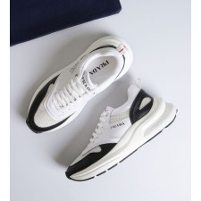 (국내배송) 프라다 스웨이드 매쉬 이니셜 오버솔 스니커즈