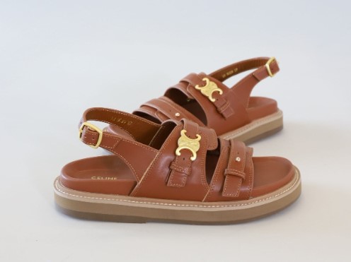 (국내배송) 셀린느 티피 트리옹프 샌들 -탄-