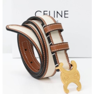 (국내배송) 셀린느 미디엄 트리옹프 캔버스 벨트