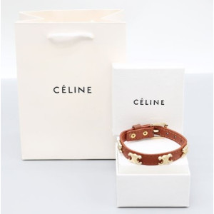 (국내배송) 셀린느 트리옹프 레더 스트랩 팔찌