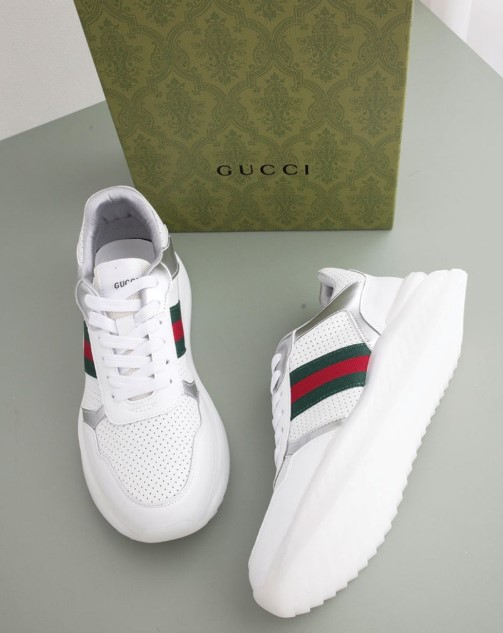 (국내배송) 구찌 웹 화이트 스니커즈
