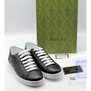 (국내배송) 구찌 블랙 엠보 띠로고 스니커즈