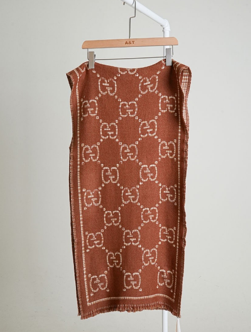 (국내배송) 구찌 리버서블 GG 자카드 울 프린지 머플러