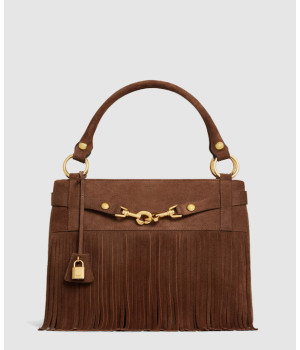 셀린느 프린지 벨벳 미디엄 토트백 114113