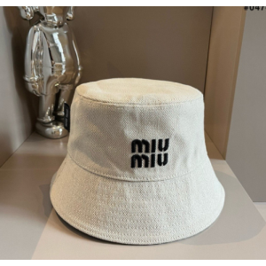 (국내배송) 미우미우 리버시블 코튼 버킷햇