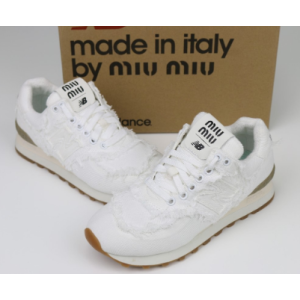 (국내배송) 미우미우 X 뉴발란스 574 데님 화이트