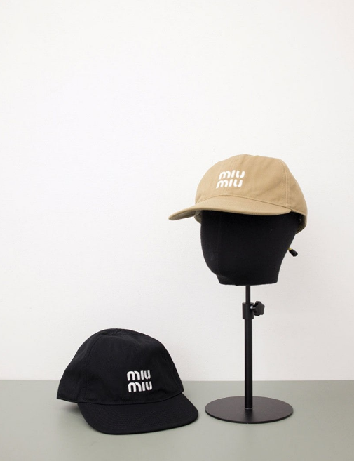 (국내배송) 미우미우 코튼 베이스볼 캡