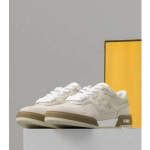 (국내배송) 펜디 매치 화이트 스웨이드 로우탑