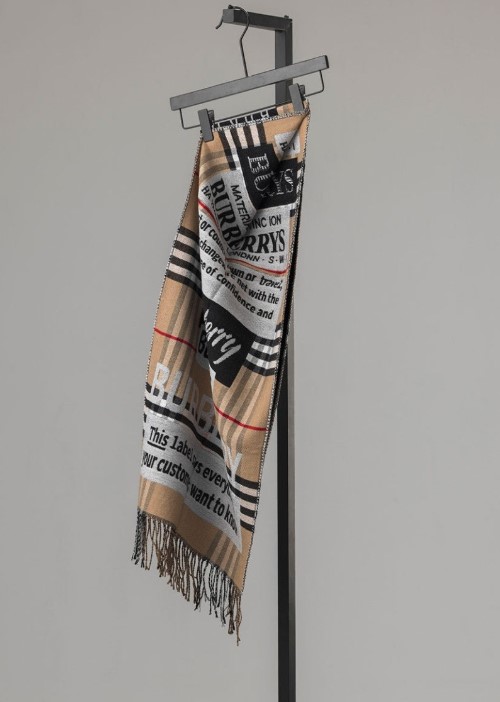 (국내배송) 버버리 클래식 체크 네임 울 머플러