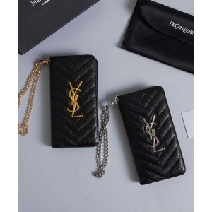 (국내배송) 생로랑 케비어 마틀라세 체인 월렛 온 폰 케이스