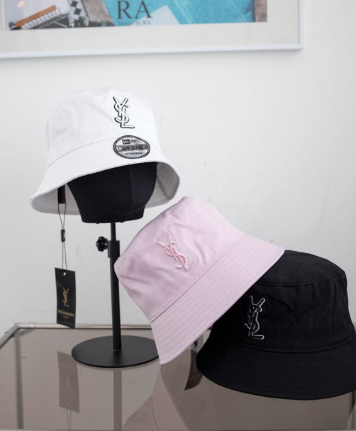 (국내배송) 생로랑 코튼 와이드 버킷햇