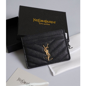 (국내배송) 생로랑 그랑 드 뿌드르 케비어 레더 카드 케이스