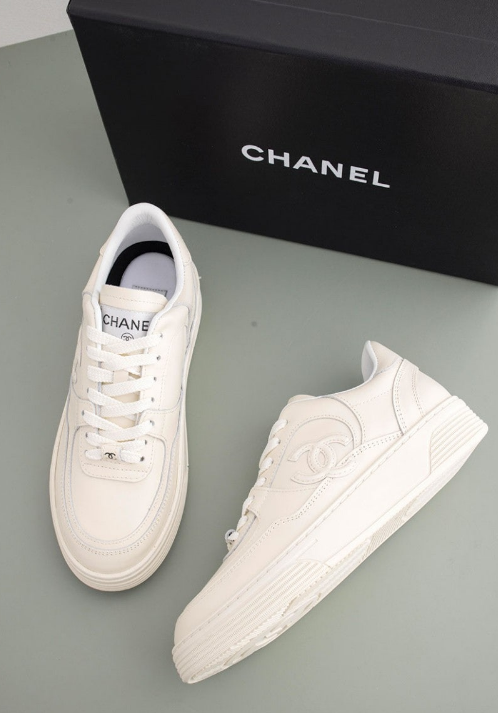 (국내배송) 샤넬 스니커즈 카프스킨 & 화이트