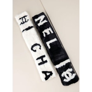 (국내배송) 샤넬 수입고급 CC 레터링 로고 시어링 퍼 머플러