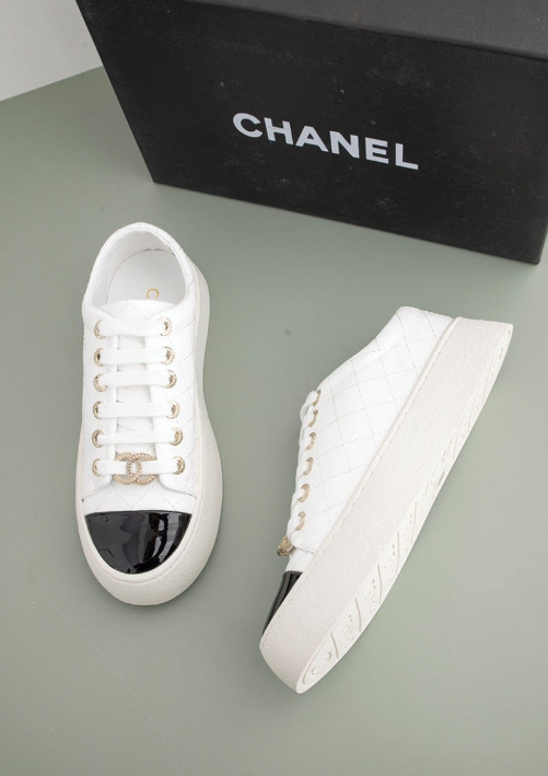 (국내배송) 샤넬 퀼팅 플랫폼 스니커즈