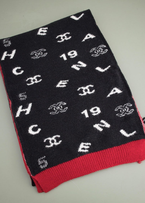 (국내배송) 샤넬 로고 캐시미어 머플러