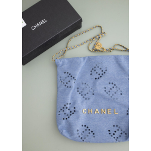 (국내배송) 샤넬 데님 체인 22백