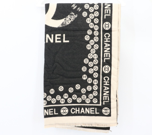 (국내배송) 샤넬 로고 양면 머플러